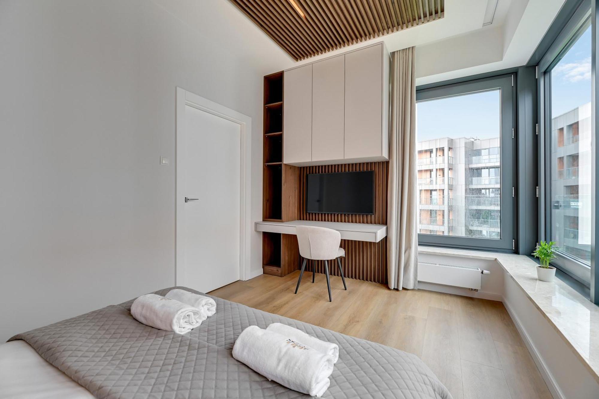 Brabank Riverside - Sauna, Business & Gym By Downtown Apartments Gdańsk Szoba fotó